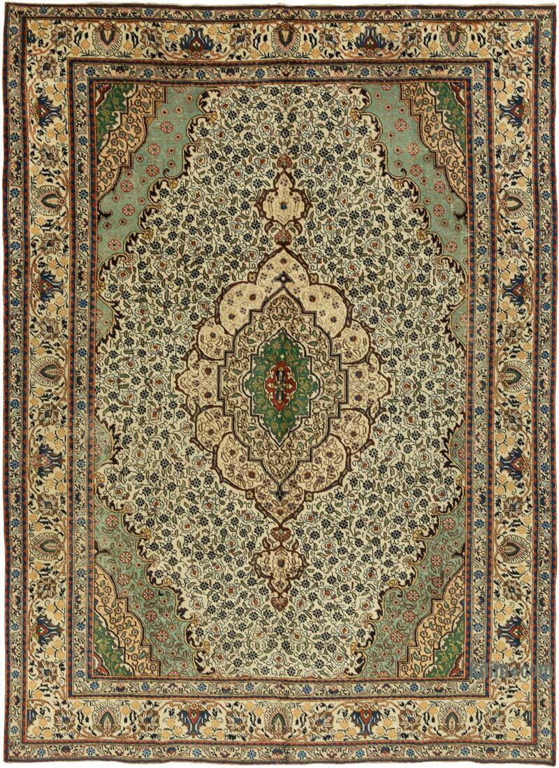 Vintage Hand-Knotted Oriental Rug - 9' 4" x 12' 9" (112" x 153") - K0071155