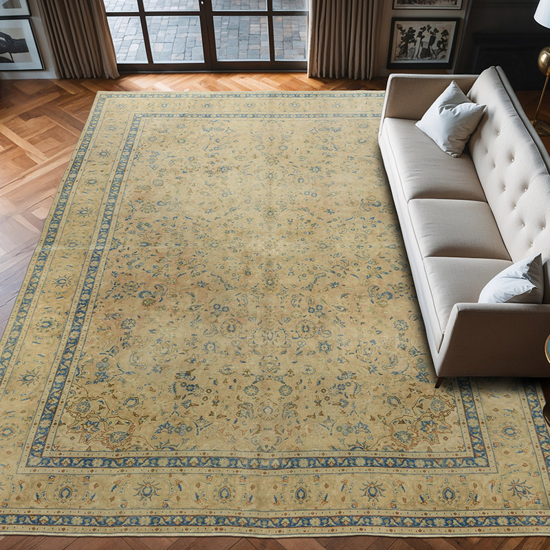Alfombra Oriental Vintage Anudada a Mano - 293 cm x 393 cm - K0071158