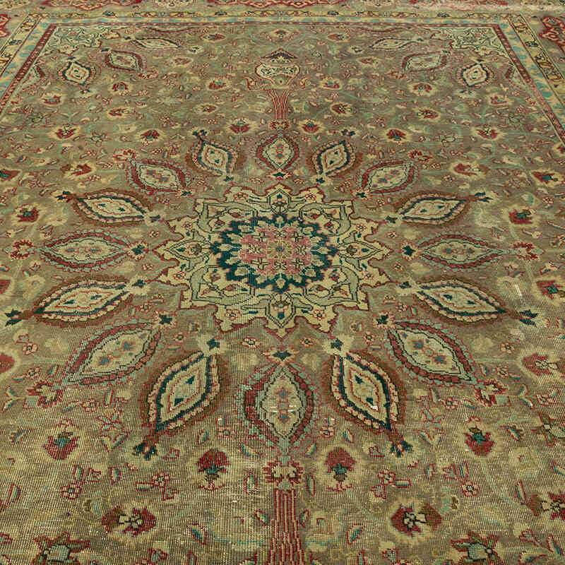 El Dokuma Vintage Halı - 295 cm x 393 cm - K0071159