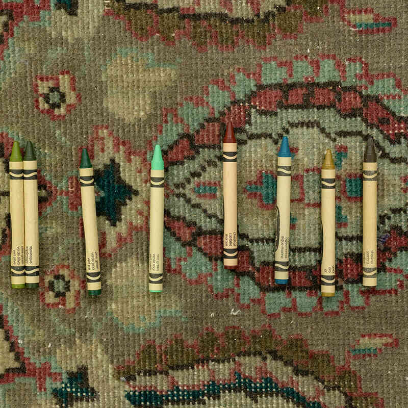 El Dokuma Vintage Halı - 295 cm x 393 cm - K0071159