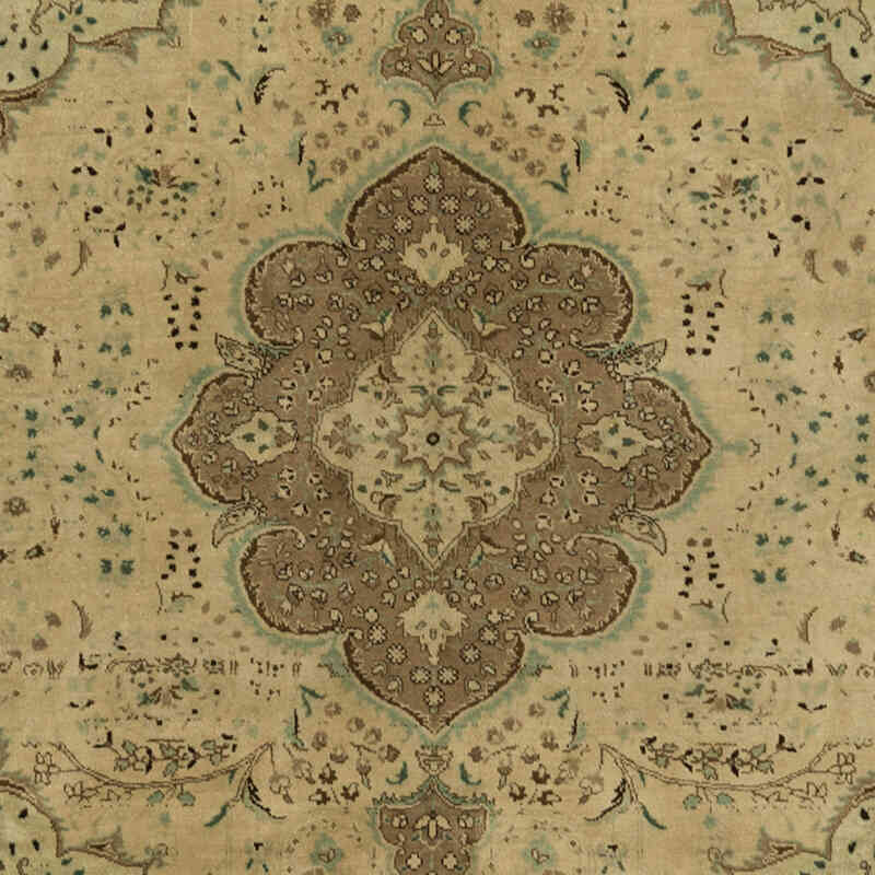 Alfombra Oriental Vintage Anudada a Mano - 302 cm x 355 cm - K0071161