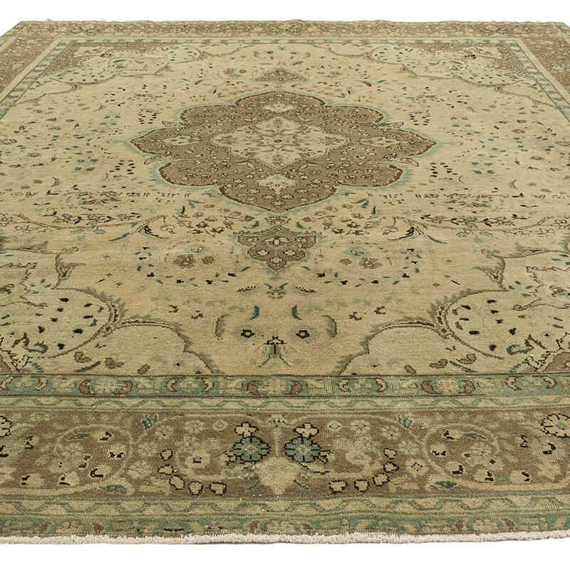 Alfombra Oriental Vintage Anudada a Mano - 302 cm x 355 cm - K0071161
