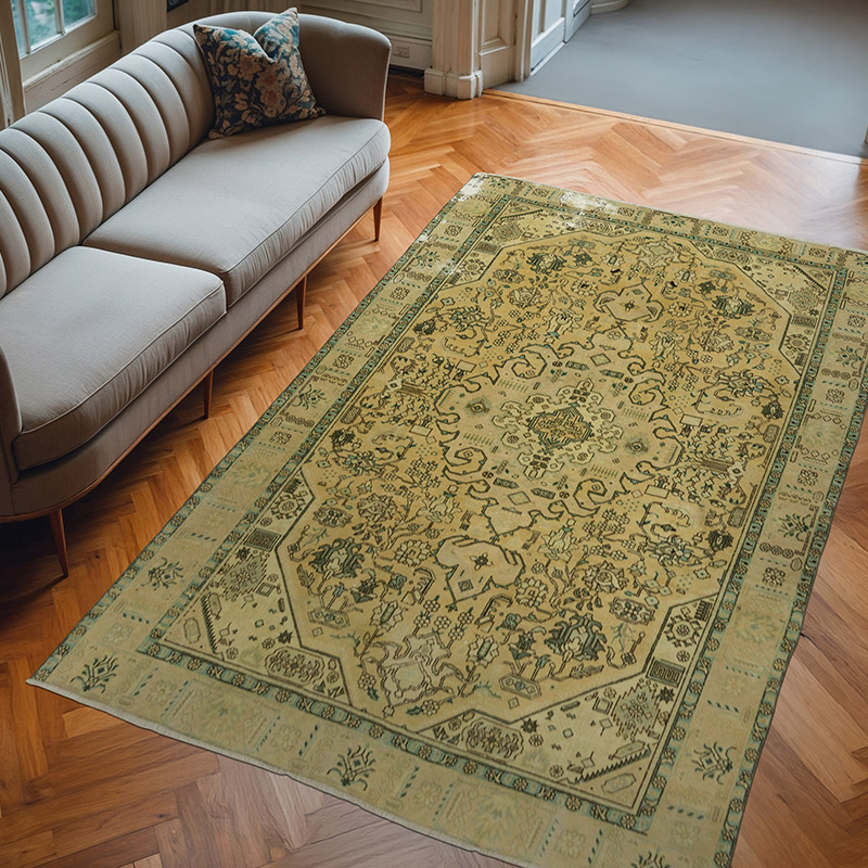El Dokuma Vintage Halı - 192 cm x 292 cm - K0071173