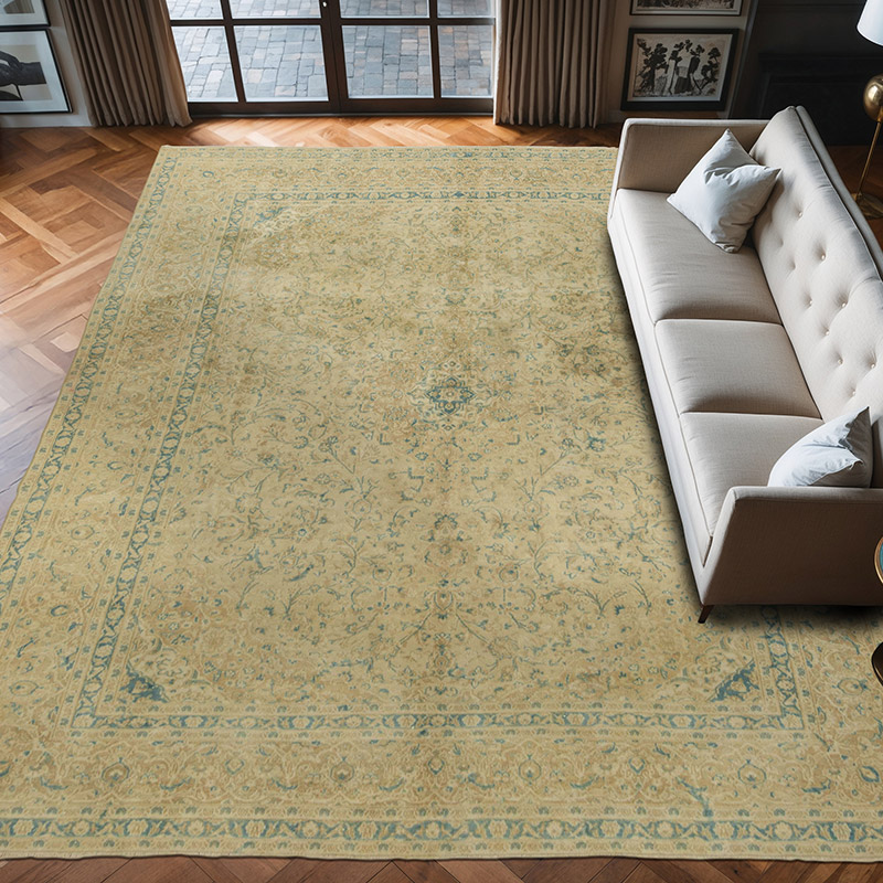 Vintage Hand-Knotted Oriental Rug - 9' 10" x 12' 4" (118" x 148") - K0071174