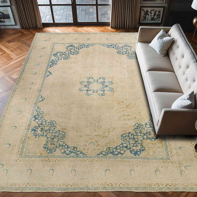 El Dokuma Vintage Halı - 294 cm x 380 cm - K0071178