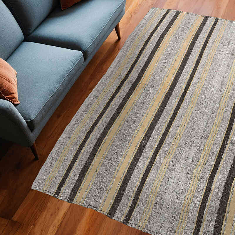 Alfombra Vintage Kilim Turca - 184 cm x 234 cm - K0071179
