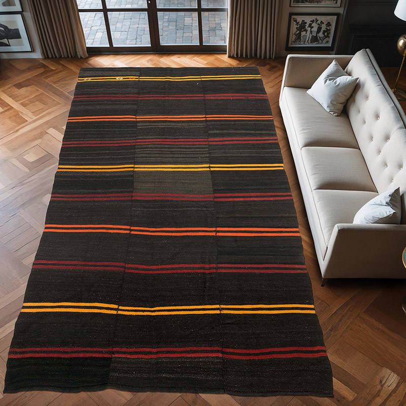 Vintage Anadolu Kilim - 198 cm x 376 cm - K0071184