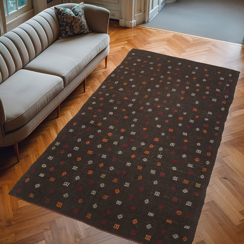 Alfombra Vintage Anatolian Kilim - 193 cm x 320 cm - K0071186