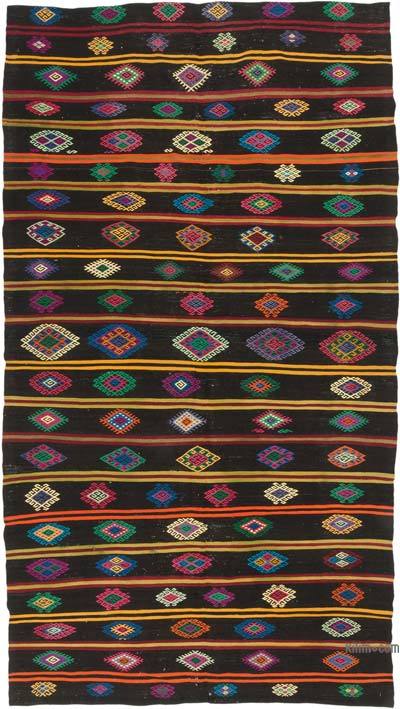 Vintage Anatolian Kilim Rug - 6' 11" x 12' 10" (83" x 154")