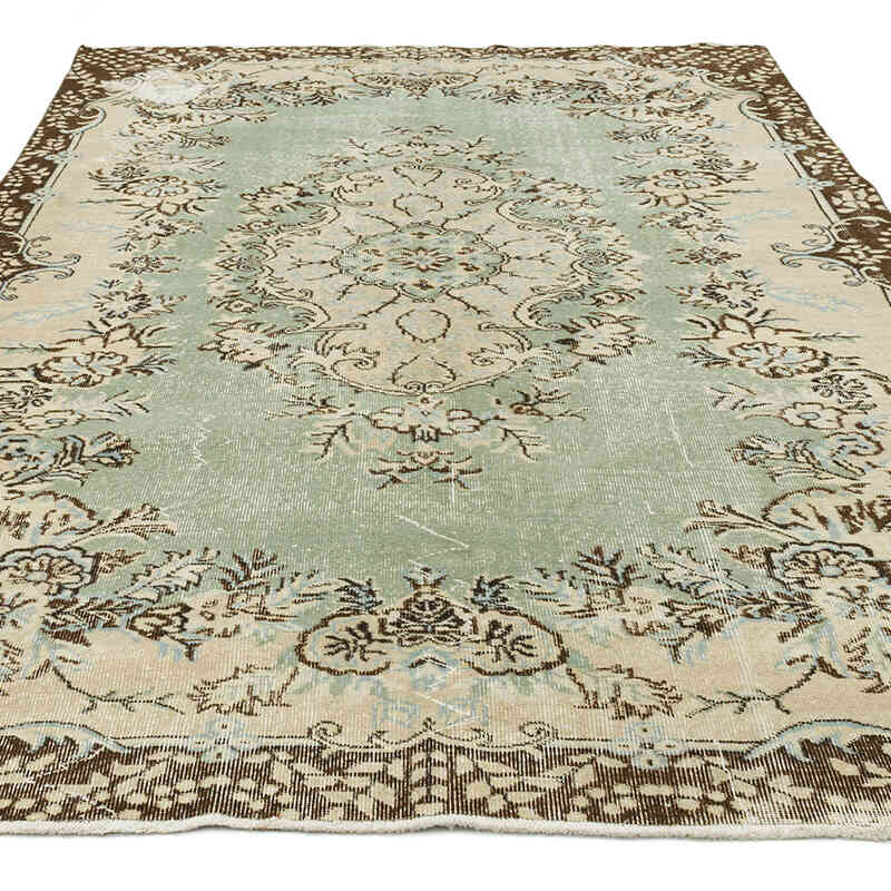 Alfombra Vintage Turca Anudada a Mano - 190 cm x 285 cm - K0071190