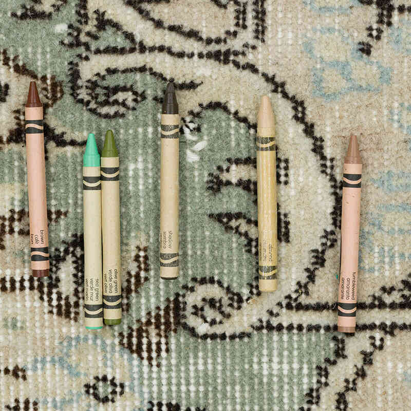 Alfombra Vintage Turca Anudada a Mano - 190 cm x 285 cm - K0071190