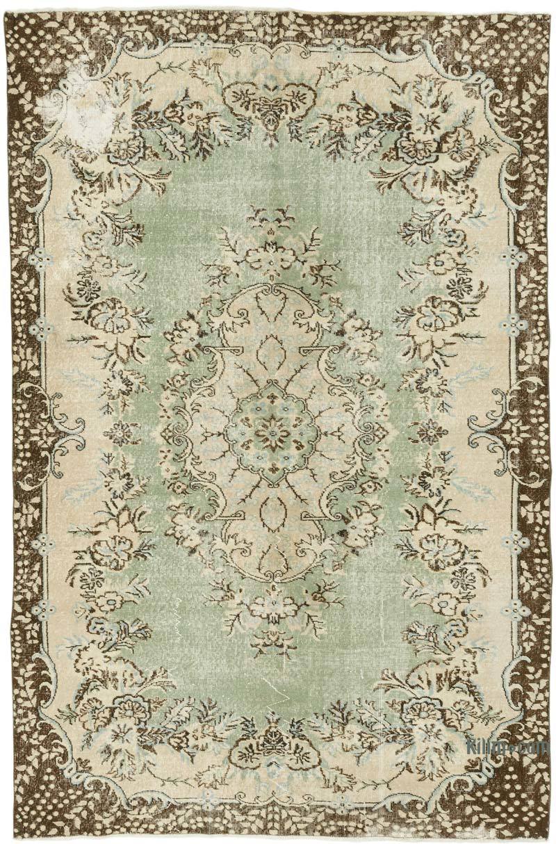 Alfombra Vintage Turca Anudada a Mano - 190 cm x 285 cm - K0071190
