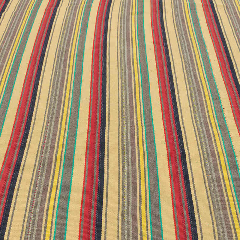Vintage Turkish Kilim Rug - 6' 8" x 7' 7" (80" x 91") - K0071198