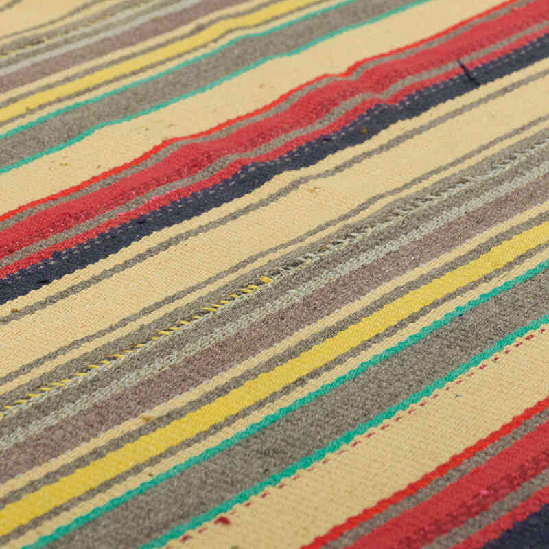 Vintage Turkish Kilim Rug - 6' 8" x 7' 7" (80" x 91") - K0071198
