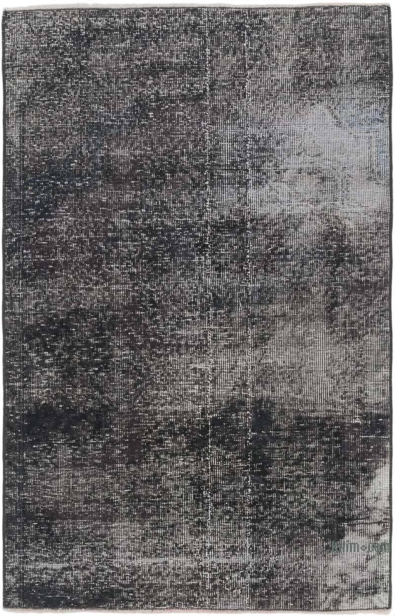 Boyalı El Dokuma Vintage Halı - 90 cm x 140 cm - K0071218