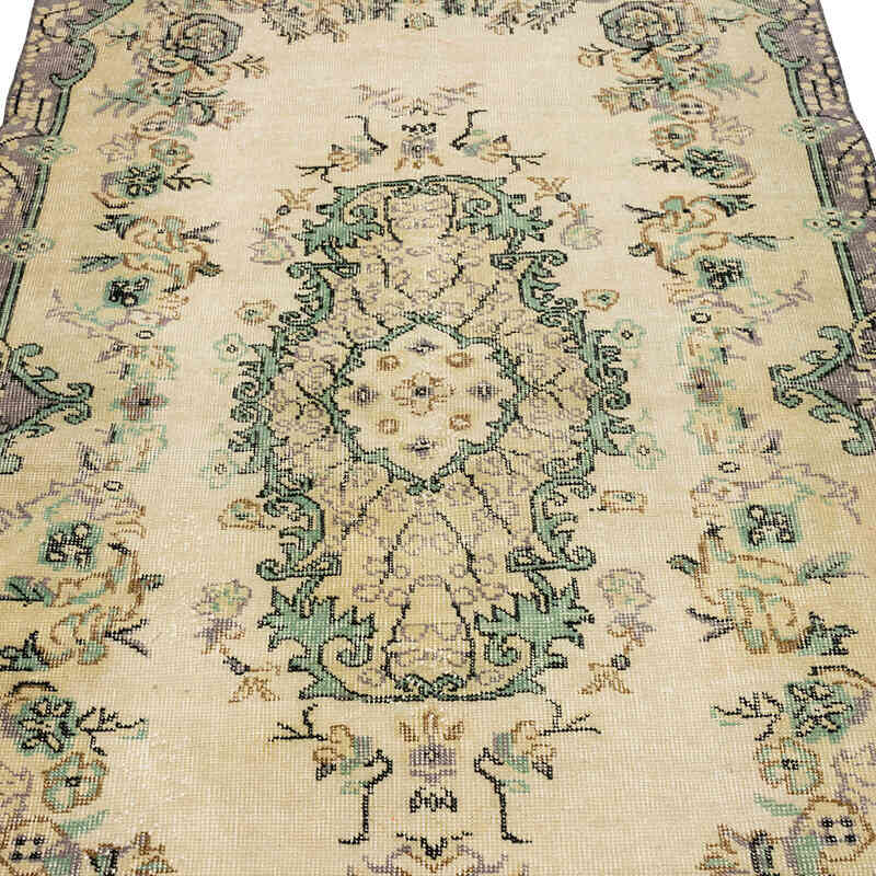 Alfombra Vintage Turca Anudada a Mano - 115 cm x 204 cm - K0071224