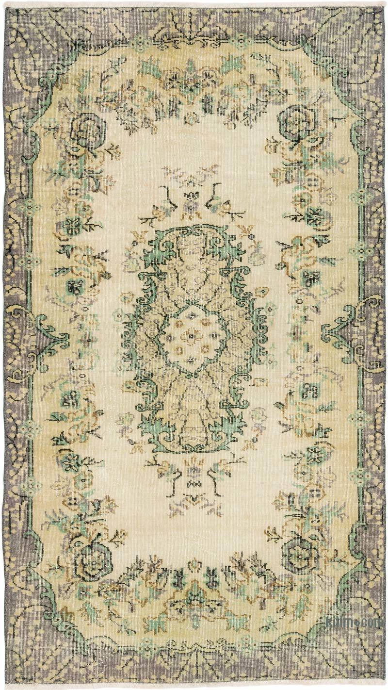 Alfombra Vintage Turca Anudada a Mano - 115 cm x 204 cm - K0071224