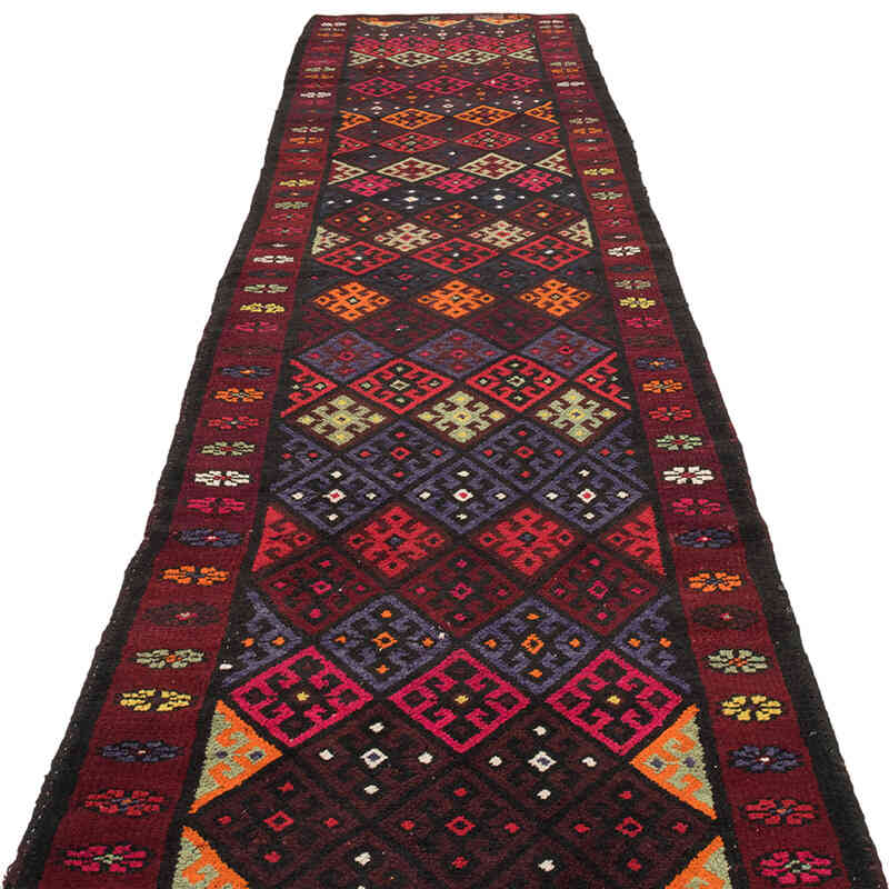 Vintage Tribal Runner Rug - 2' 11" x 13' 7" (35" x 163") - K0071226