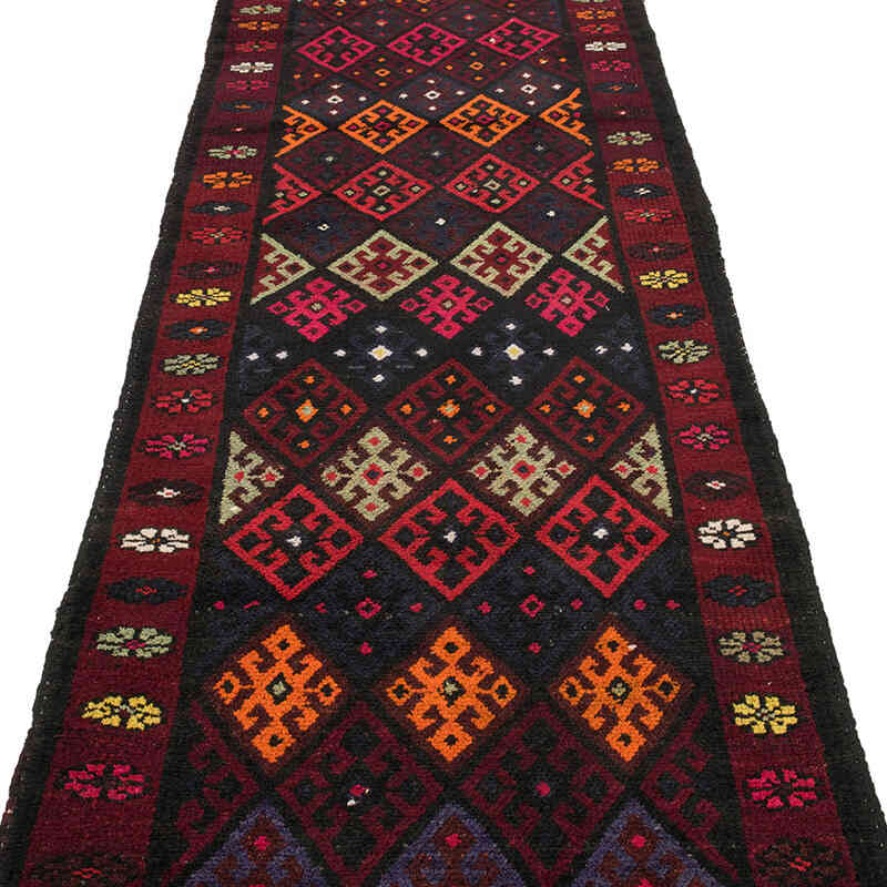 Vintage Tribal Runner Rug - 2' 11" x 13' 7" (35" x 163") - K0071226