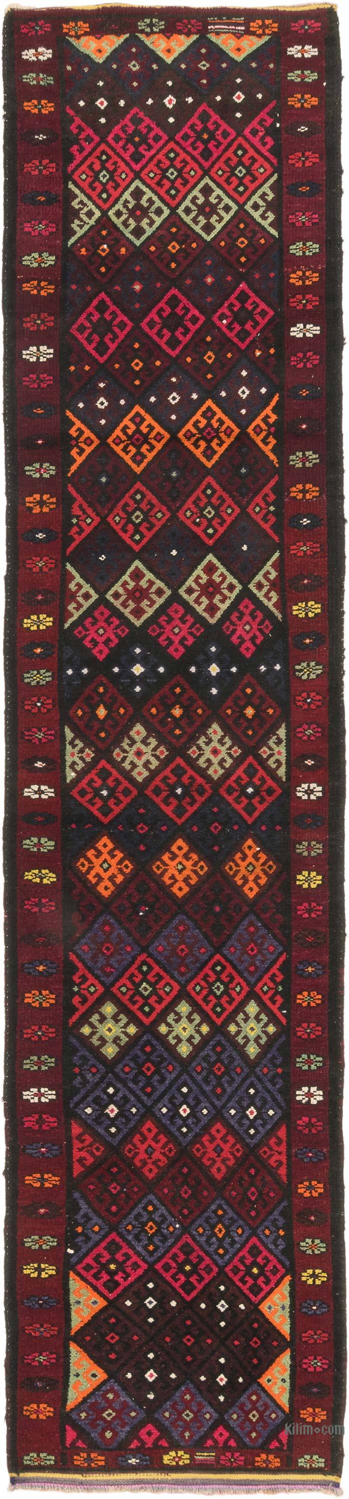 Vintage Tribal Runner Rug - 2' 11" x 13' 7" (35" x 163") - K0071226