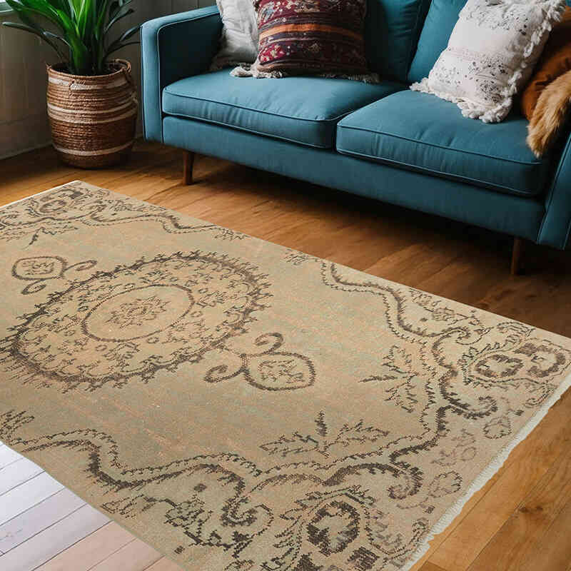 El Dokuma Vintage Hali - 134 cm x 217 cm - K0071229