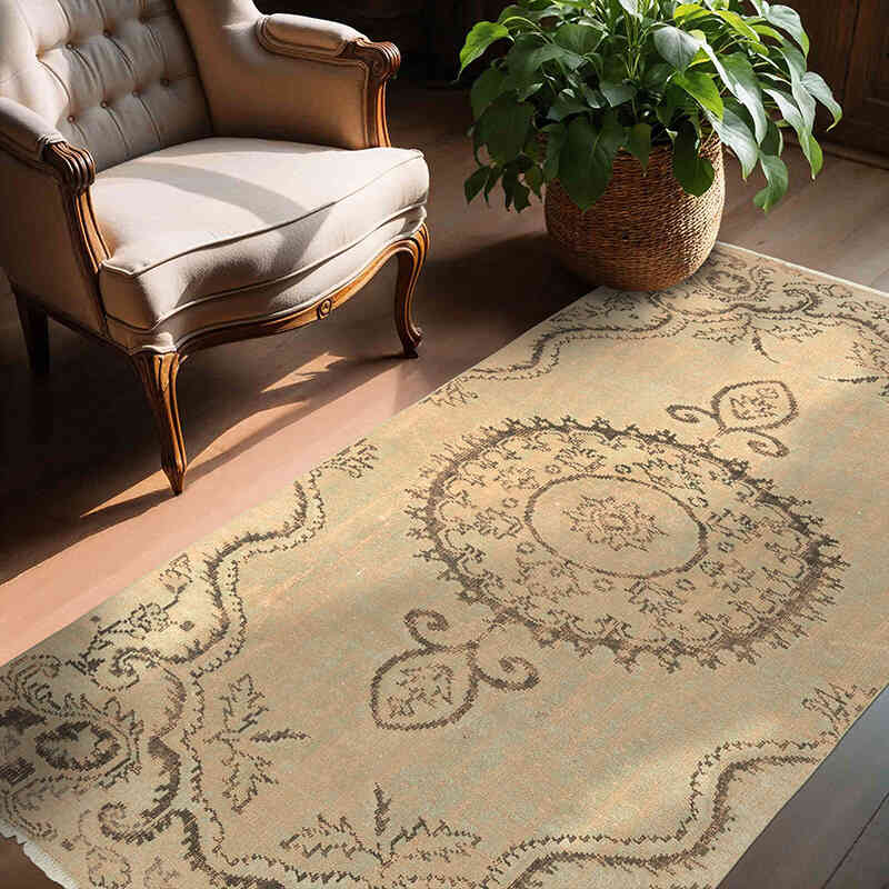 El Dokuma Vintage Hali - 134 cm x 217 cm - K0071229