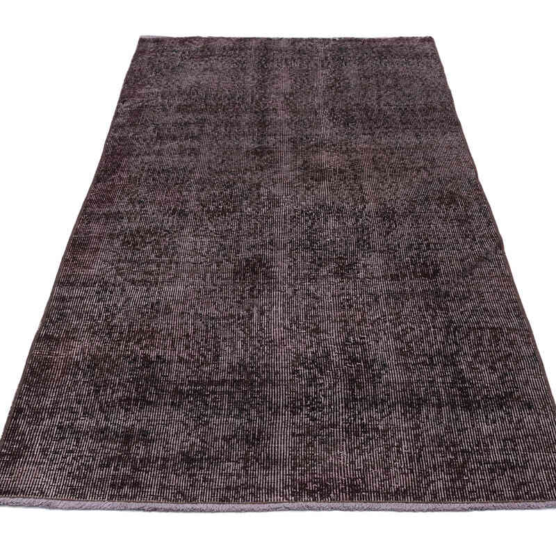 Over-dyed Vintage Hand-Knotted Turkish Runner - 2' 11" x 6' 5" (35" x 77") - K0071231