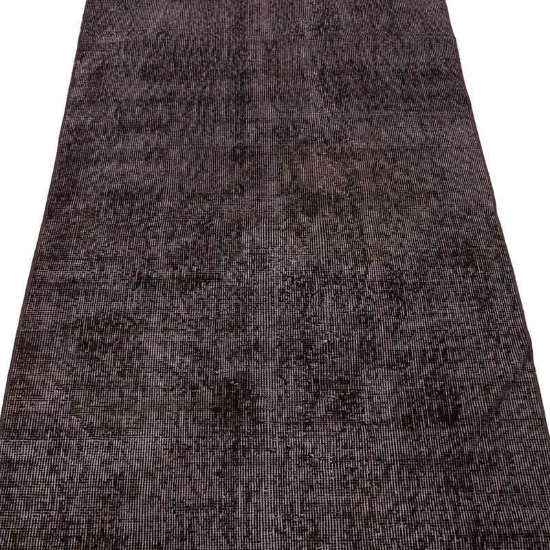 Over-dyed Vintage Hand-Knotted Turkish Runner - 2' 11" x 6' 5" (35" x 77") - K0071231
