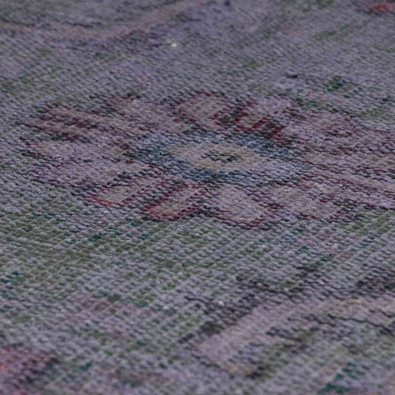 Over-dyed Vintage Hand-Knotted Turkish Runner - 3' 4" x 8'  (40" x 96") - K0071232