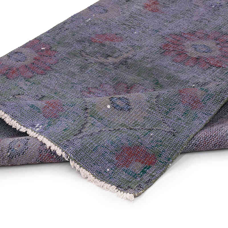 Over-dyed Vintage Hand-Knotted Turkish Runner - 3' 4" x 8'  (40" x 96") - K0071232