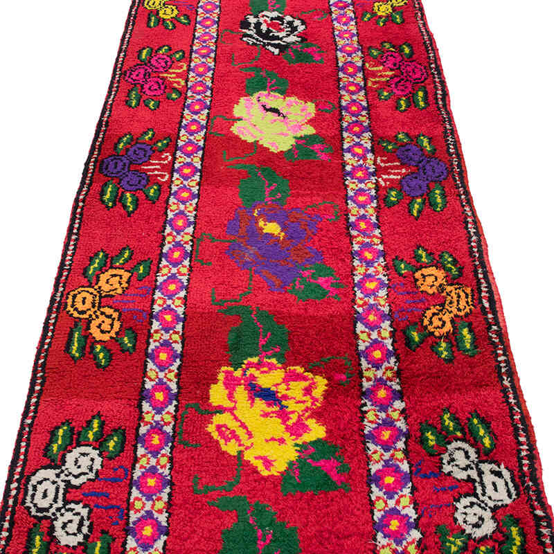 Vintage Tribal Runner Rug - 2' 10" x 11' 11" (34" x 143") - K0071233