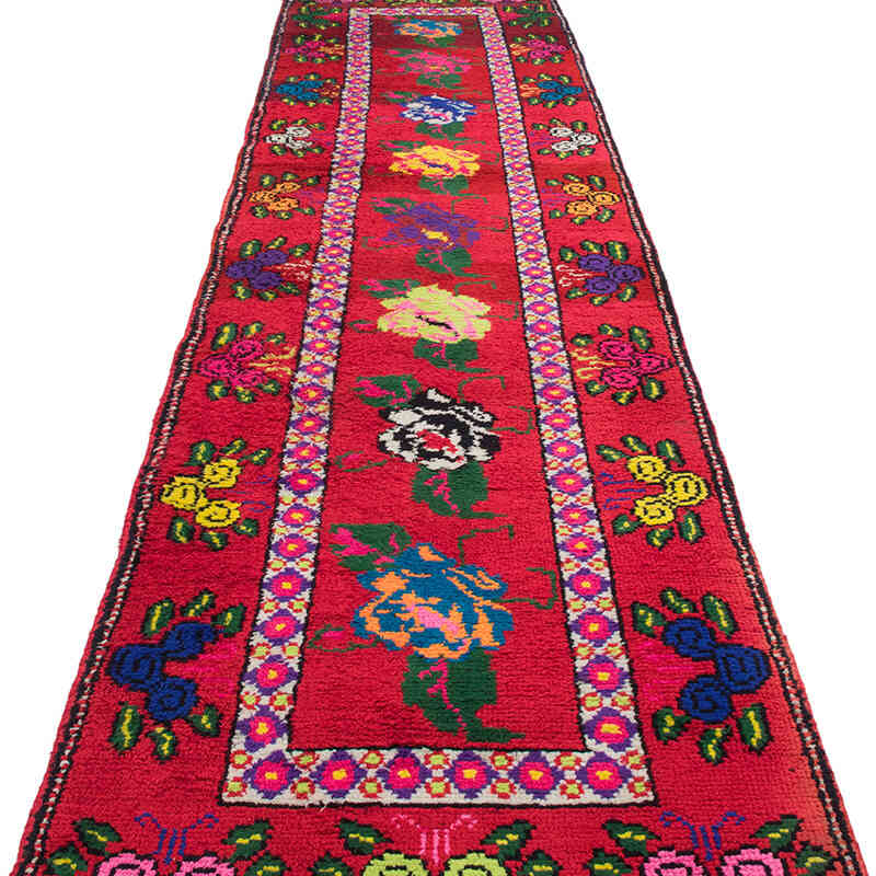 Vintage Tribal Runner Rug - 2' 10" x 11' 11" (34" x 143") - K0071233