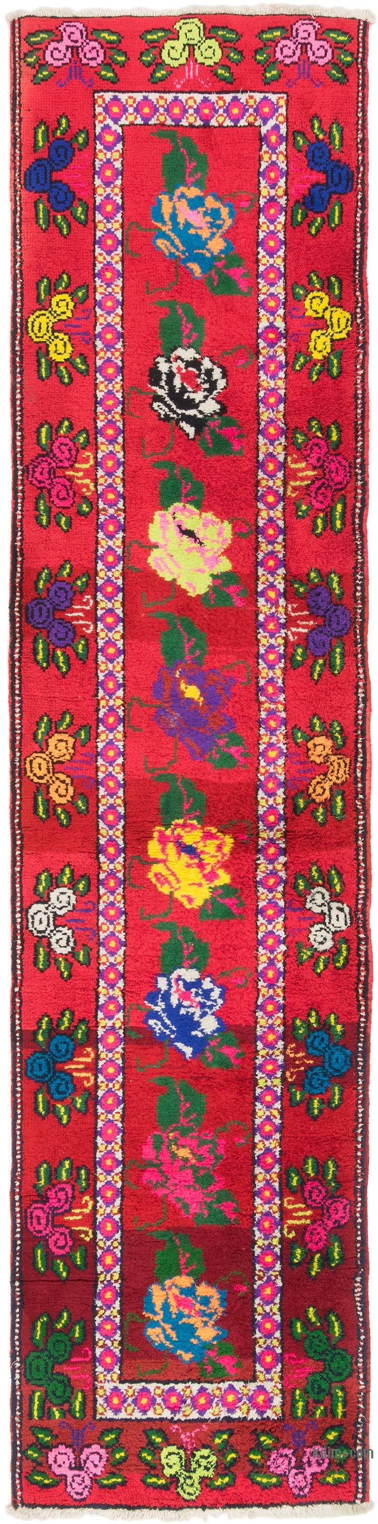 Vintage Tribal Runner Rug - 2' 10" x 11' 11" (34" x 143") - K0071233