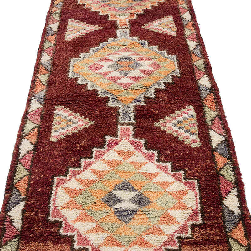 Vintage Tribal Runner Rug - 2' 10" x 10' 7" (34" x 127") - K0071244