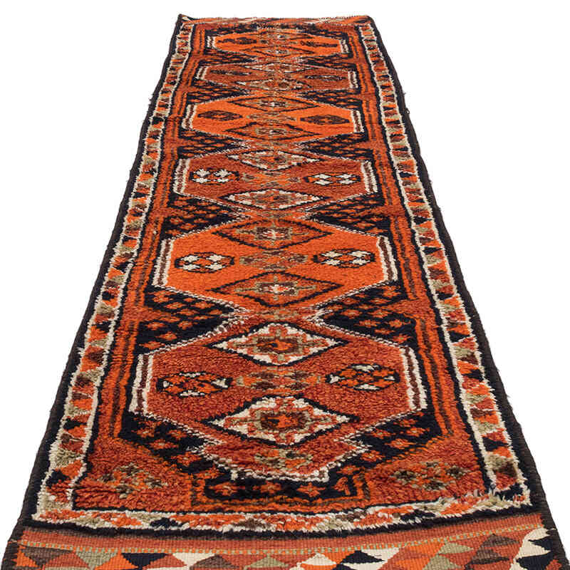 Vintage Tribal Runner Rug - 2' 11" x 11' 6" (35" x 138") - K0071246