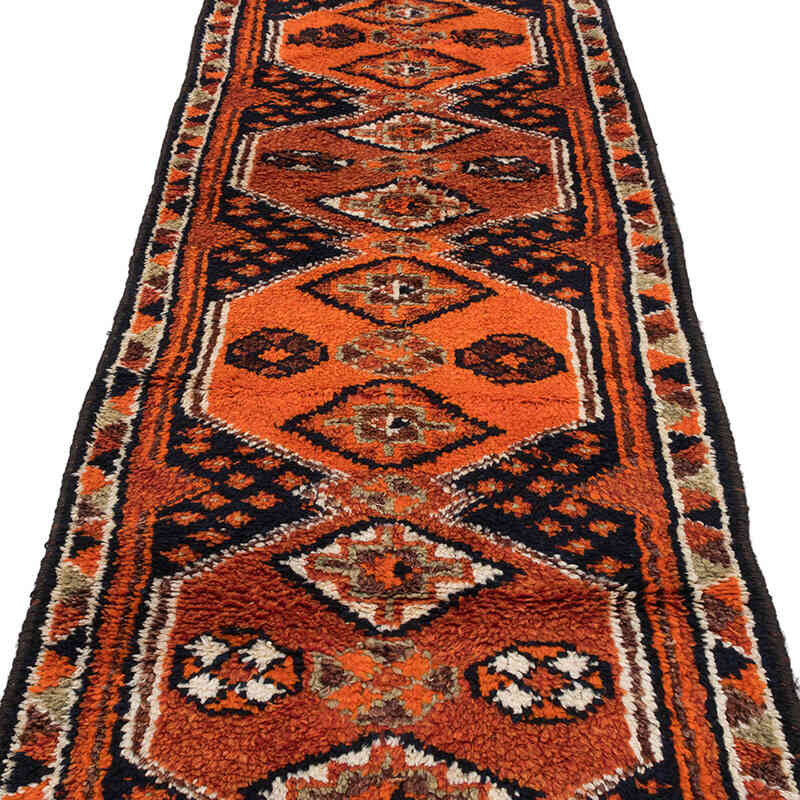 Vintage Tribal Runner Rug - 2' 11" x 11' 6" (35" x 138") - K0071246