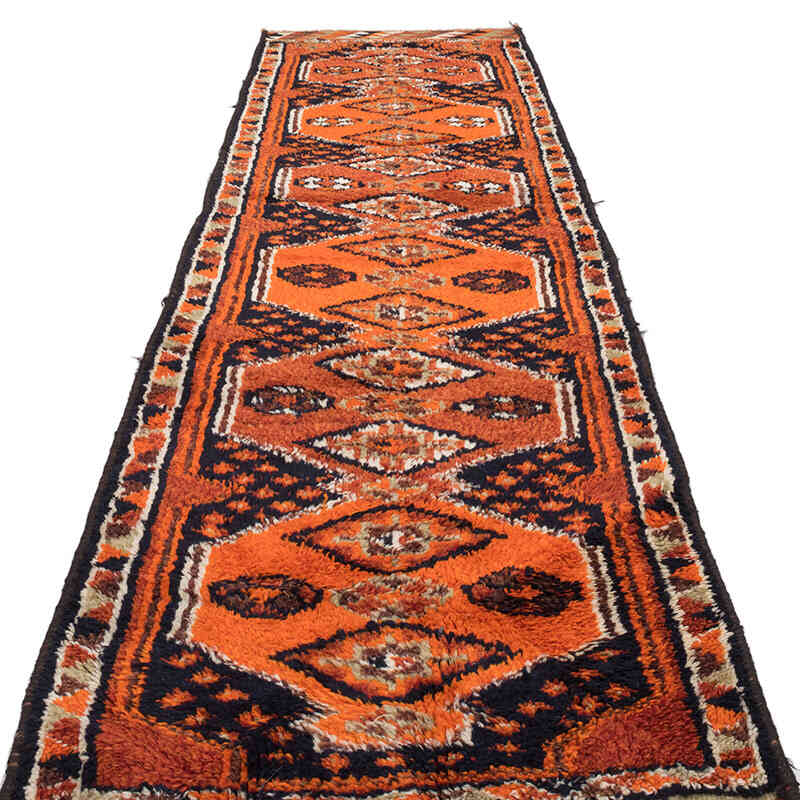 Vintage Tribal Runner Rug - 2' 11" x 11' 6" (35" x 138") - K0071246