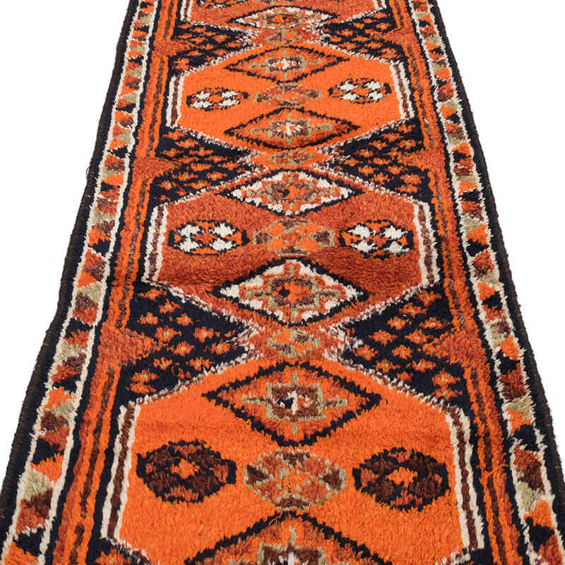 Vintage Tribal Runner Rug - 2' 11" x 11' 6" (35" x 138") - K0071246