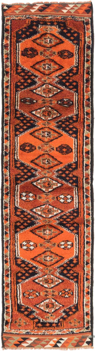 Vintage Tribal Runner Rug - 2' 11" x 11' 6" (35" x 138")