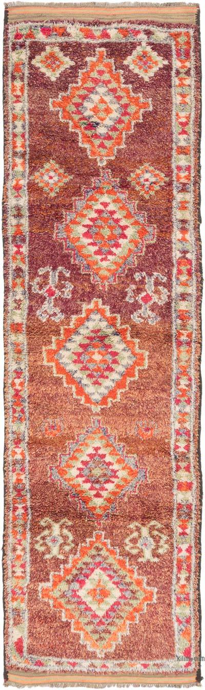 Vintage Tribal Runner Rug - 3' 1" x 11' 3" (37" x 135")