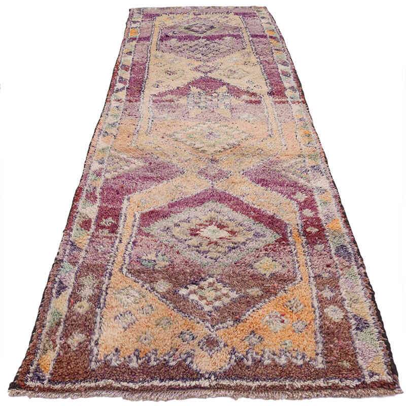Vintage Tribal Runner Rug - 3' 1" x 11' 3" (37" x 135") - K0071252