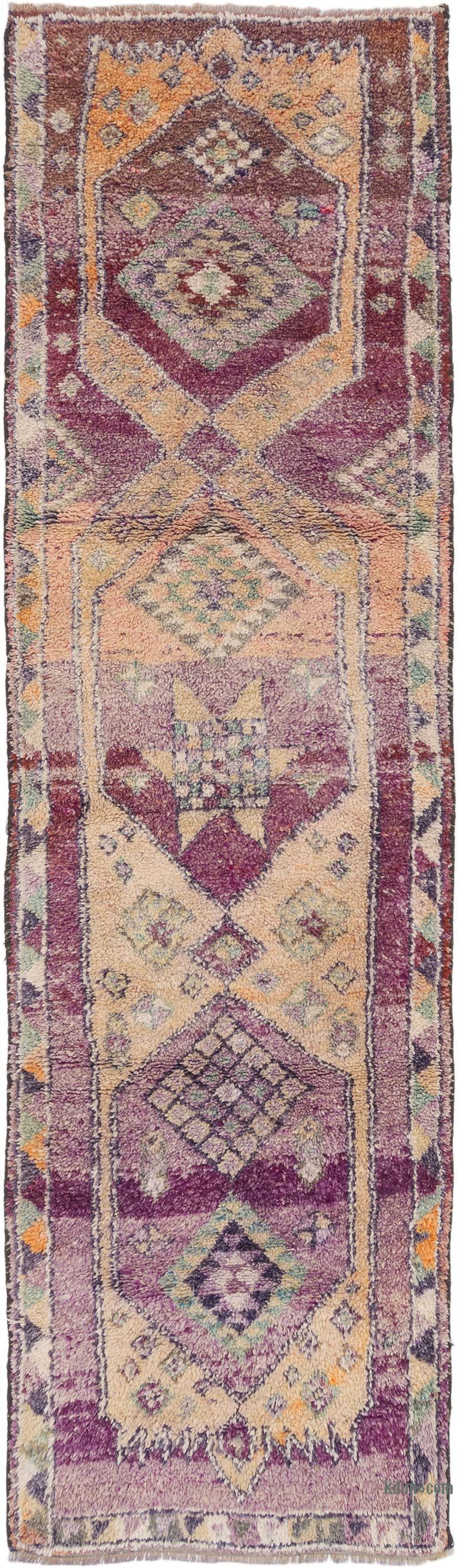 Vintage Tribal Runner Rug - 3' 1" x 11' 3" (37" x 135") - K0071252