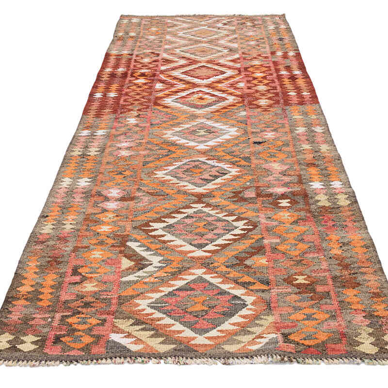 Vintage Tribal Kilim Runner - 3' 3" x 9' 5" (39" x 113") - K0071256