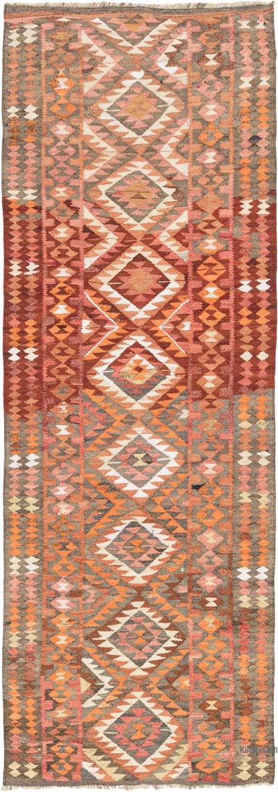 Vintage Tribal Kilim Runner - 3' 3" x 9' 5" (39" x 113")