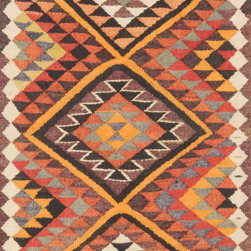 Vintage Tribal Kilim Runner - 2' 10" x 10' 2" (34" x 122") - K0071261