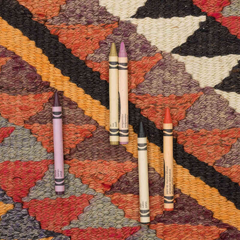 Vintage Tribal Kilim Runner - 2' 10" x 10' 2" (34" x 122") - K0071261