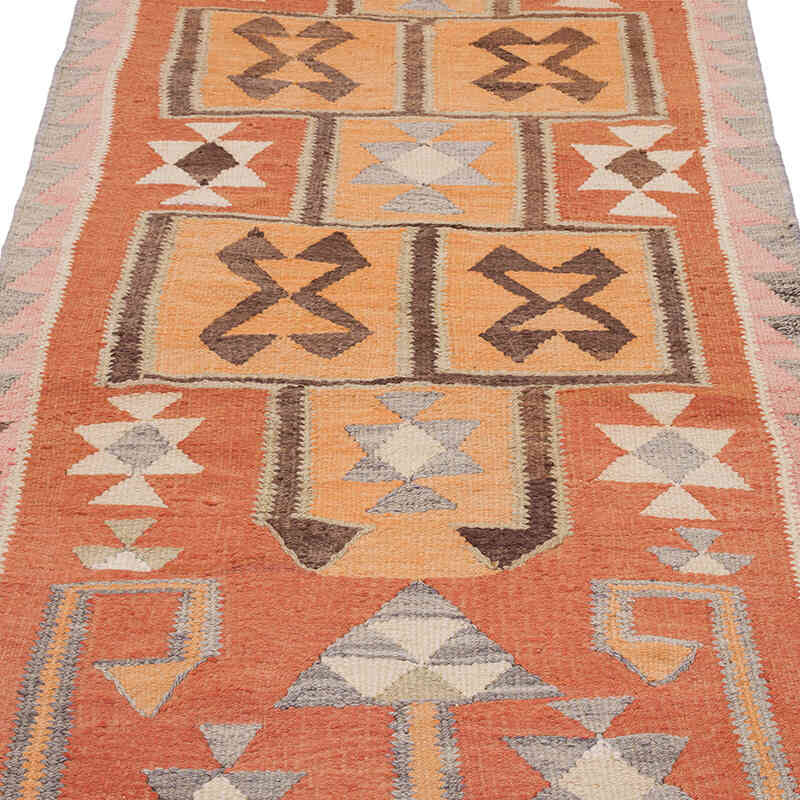 Alfombra Kilim Tribal Vintage - 90 cm x 345 cm - K0071267