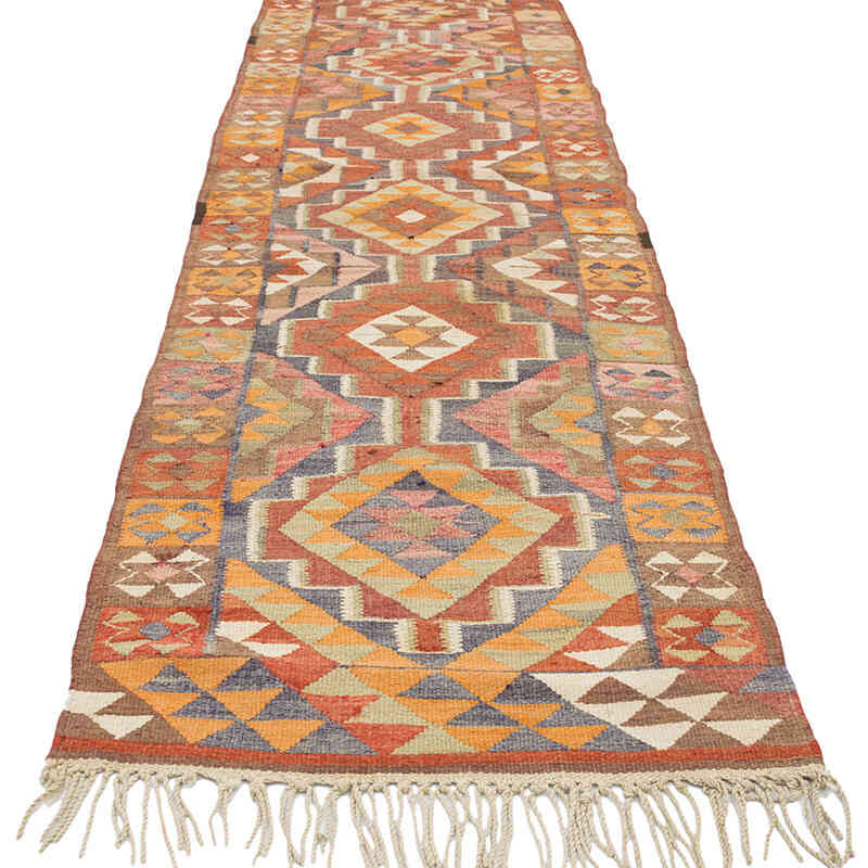 Vintage Anadolu Kilim Yolluk - 90 cm x 329 cm - K0071271