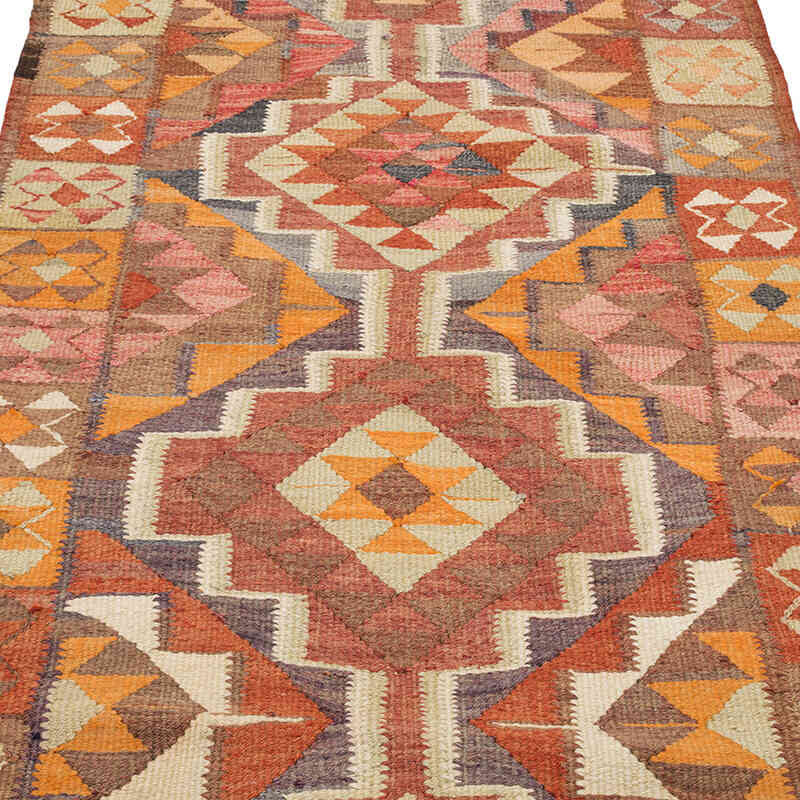 Vintage Anadolu Kilim Yolluk - 90 cm x 329 cm - K0071271