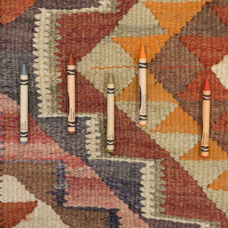 Vintage Anadolu Kilim Yolluk - 90 cm x 329 cm - K0071271